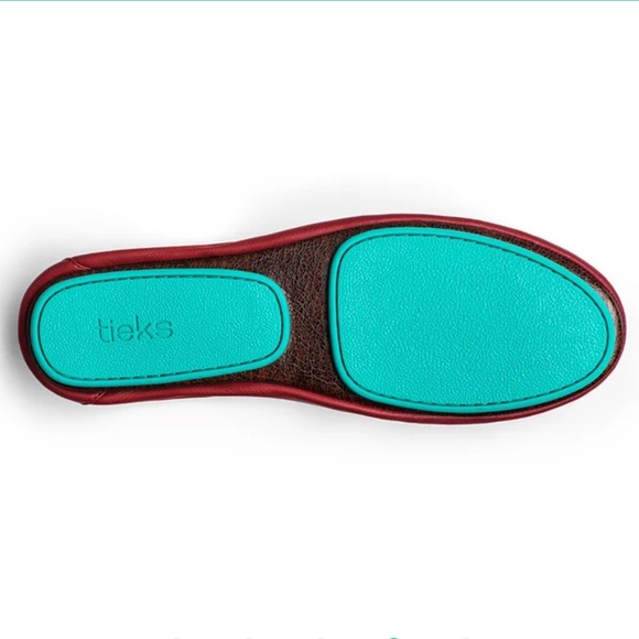 NIB! Tieks Italian Leather Ballet Flats in Cardinal Red, Women’s Size 8 ✨🔥 - Picture 5 of 12